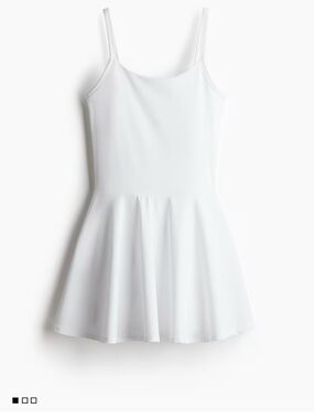 White Spaghetti Strap Tennis Dress
